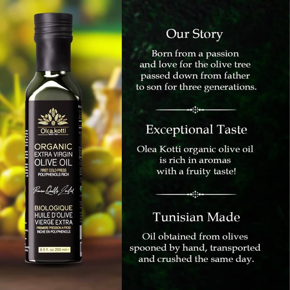 Ultra Premium Organic Extra Virgin Olive Oil - Olea Kotti Ultra Premium Organic Extra Virgin Olive Oil - Olea Kotti