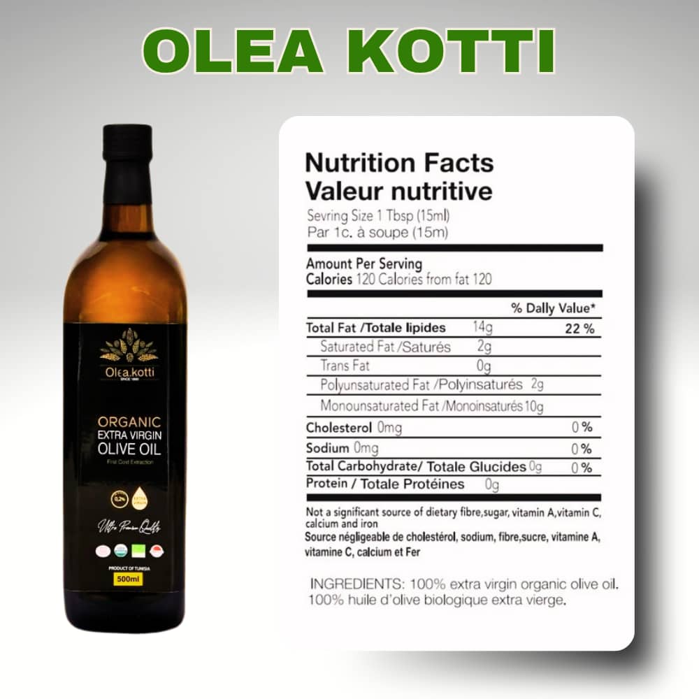 Ultra Premium Organic Extra Virgin Olive Oil - Olea Kotti